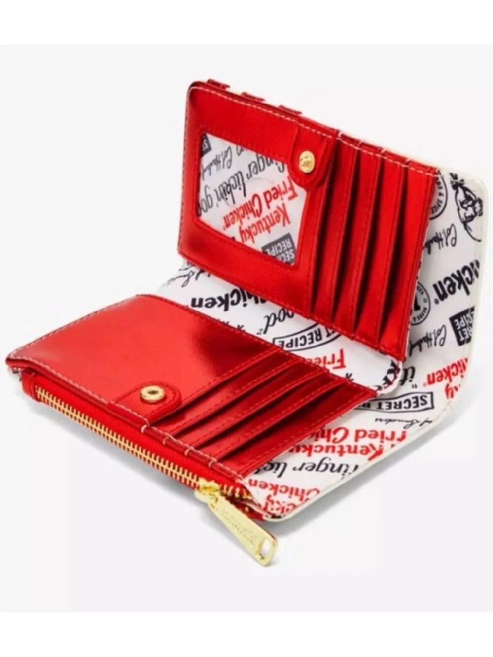 Loungefly KFC Kentucky Fried Chicken Full Size Colonel Sanders Wallet NWT